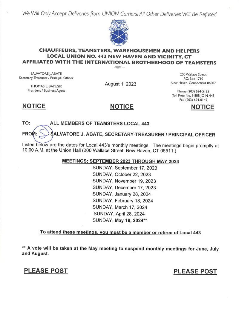Teamsters Union Local 443 Official Site